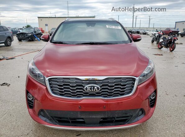 5XYPH4A56LG701875 2020 KIA SORENTO Burgundy Front view