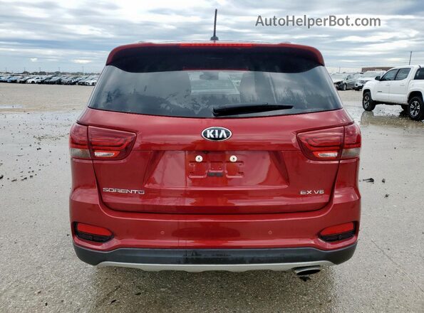 5XYPH4A56LG701875 2020 KIA SORENTO Burgundy Rear view