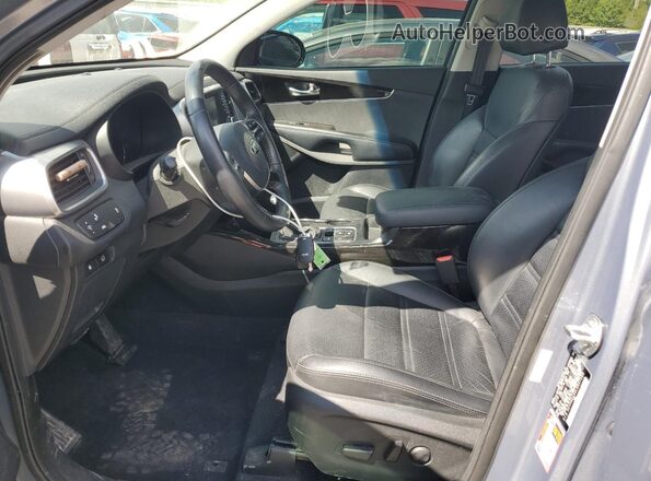 5XYPHDA50LG657386 2020 KIA SORENTO Blue Front interior view