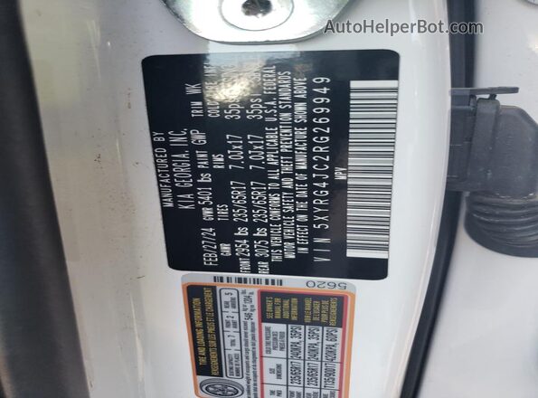 5XYRG4JC2RG269949 2024 KIA SORENTO White 