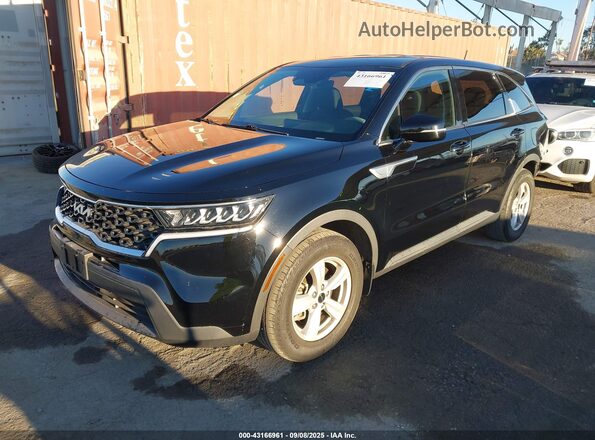 5XYRG4LC4NG113354 2022 KIA SORENTO Черный Передняя левая четверть