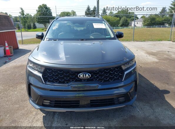 5XYRH4LF9MG065243 2021 KIA SORENTO Gray Rear interior view