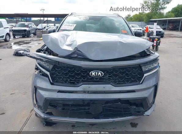 5XYRHDLF6MG026688 2021 KIA SORENTO Blue Widok z przodu