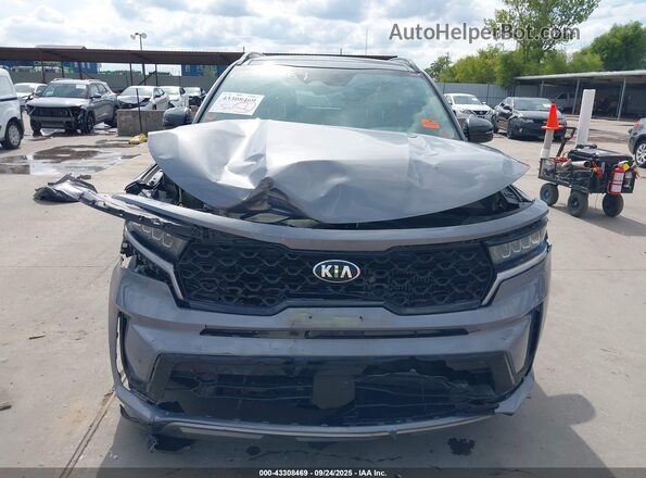 5XYRHDLF6MG026688 2021 KIA SORENTO Blue Widok zestawu wskaźników