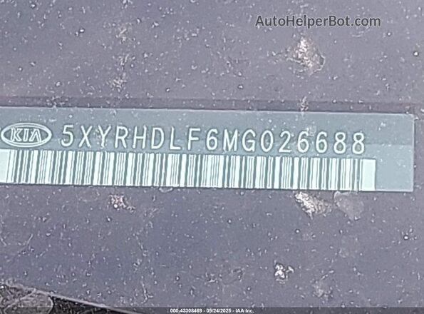 5XYRHDLF6MG026688 2021 KIA SORENTO Blue 