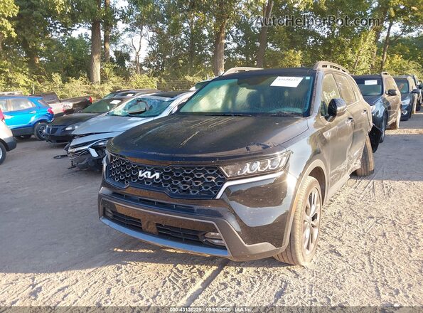 5XYRHDLF7NG141950 2022 KIA SORENTO Black Передня ліва чверть