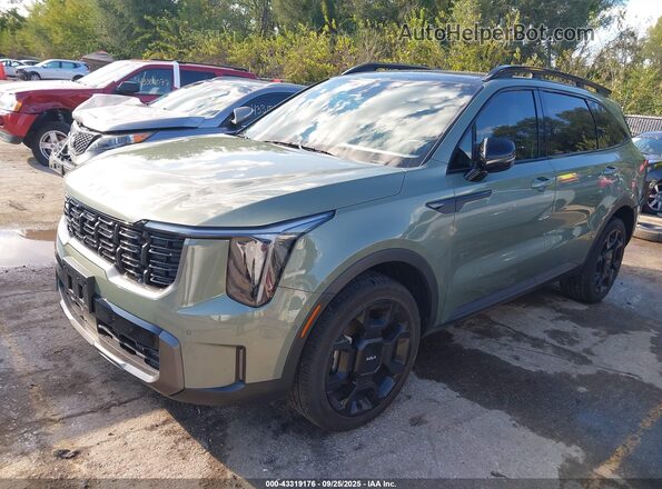 5XYRKDJF7RG263069 2024 KIA SORENTO Зеленый Передняя левая четверть