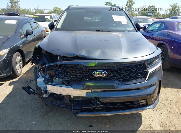 5XYRKDLF7MG041220 2021 KIA SORENTO Black Front view