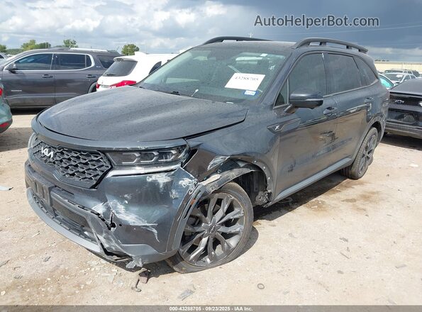 5XYRKDLFXNG090512 2022 KIA SORENTO Серый Передняя левая четверть