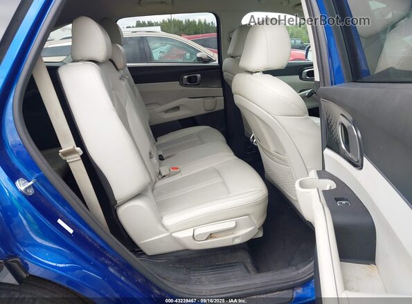 5XYRL4LC1NG155251 2022 KIA SORENTO Blue VIN კოდის სტიკერის ხედი