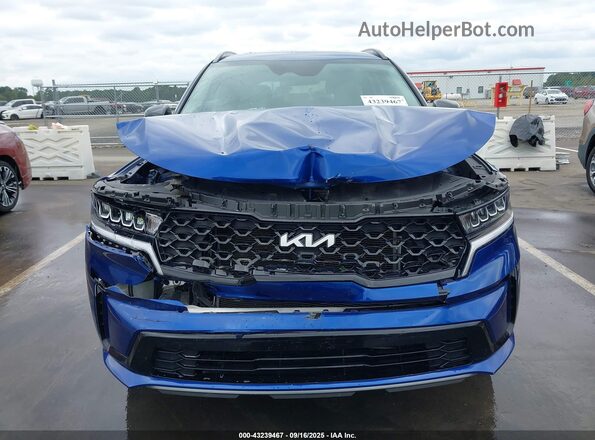 5XYRL4LC1NG155251 2022 KIA SORENTO Blue ხელსაწყოთა პანელის ხედი