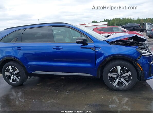 5XYRL4LC1NG155251 2022 KIA SORENTO Blue უკანა სალონის ხედი