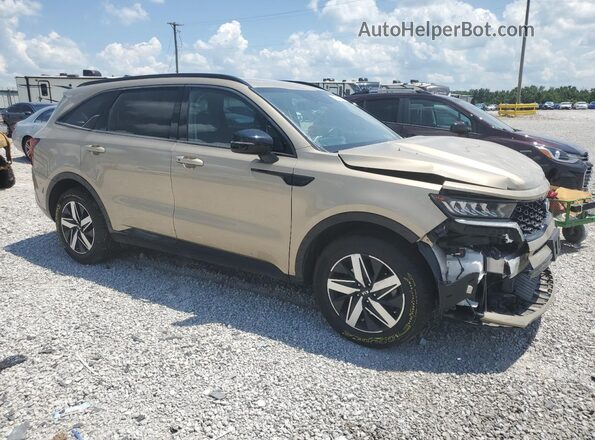 5XYRL4LC6MG017896 2021 KIA SORENTO Gold Front right