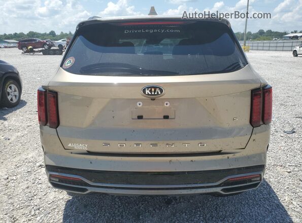 5XYRL4LC6MG017896 2021 KIA SORENTO Gold Rear view