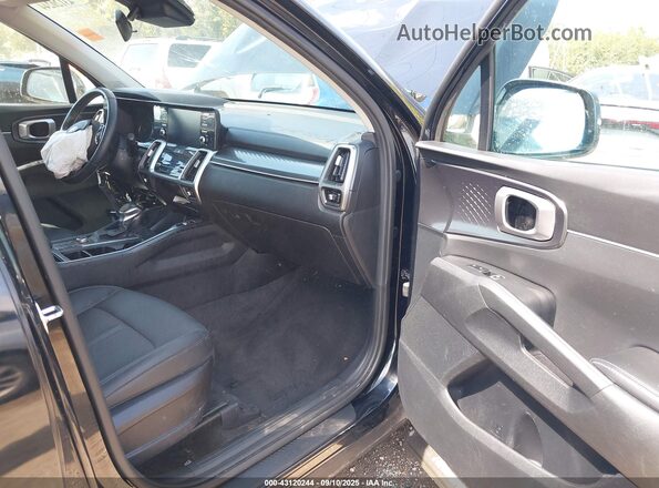 5XYRL4LC6MG066841 2021 KIA SORENTO Black წინა სალონის ხედი