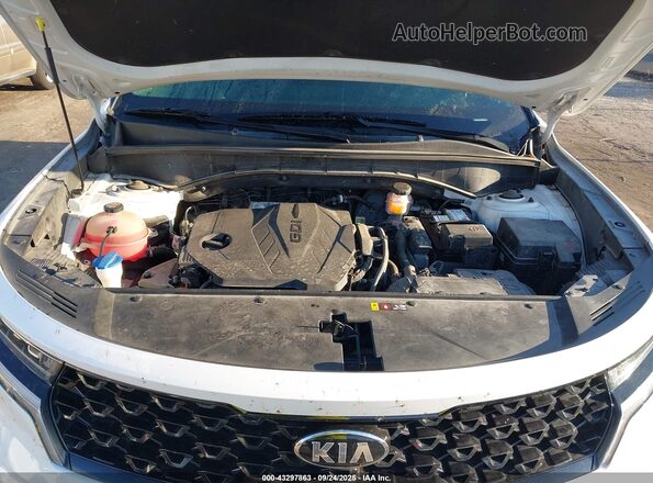 5XYRL4LC7MG053791 2021 KIA SORENTO White Հետևի տեսք