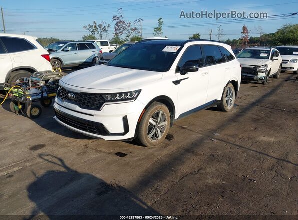 5XYRL4LC7MG053791 2021 KIA SORENTO White Առջևի ձախ երեք քառորդ տեսարան