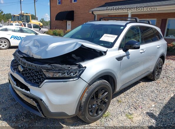 5XYRLDLC7MG020788 2021 KIA SORENTO Серебряный Передняя левая четверть
