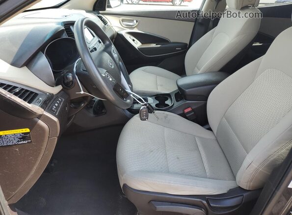 5XYZTDLB7HG453587 2017 HYUNDAI SANTA Gray Widok wnętrza z przodu