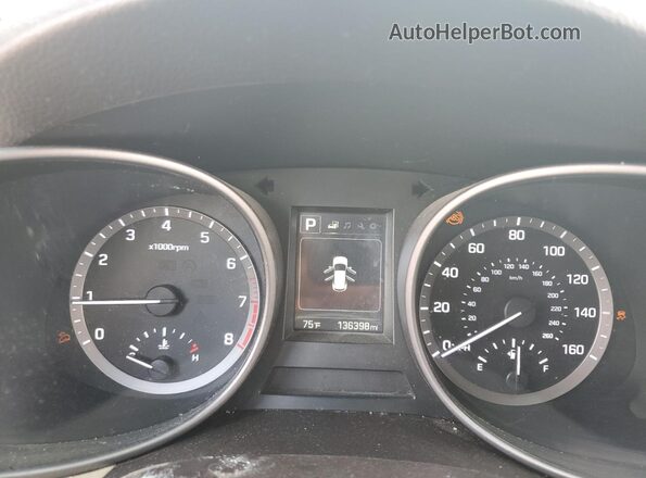 5XYZTDLB7HG453587 2017 HYUNDAI SANTA Gray Widok zestawu wskaźników