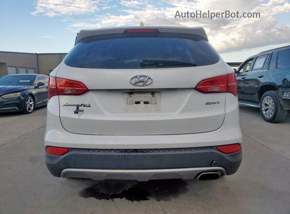5XYZU3LB6GG316324 2016 HYUNDAI SANTA White Widok z tyłu