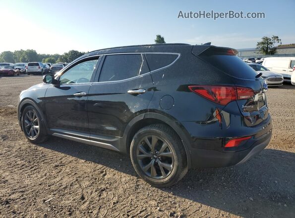 5XYZWDLA1JG547419 2018 HYUNDAI SANTA Black 