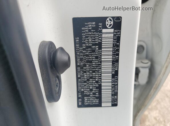 5YFEPRAE5LP122556 2020 TOYOTA LL White Vista del compartimento del motor