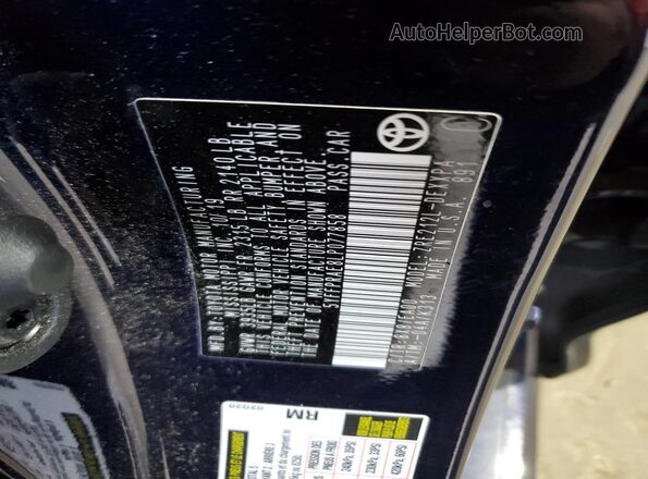 5YFFPRAE8LP077858 2020 TOYOTA LL Blue Շարժիչի բաժամունքի տեսք