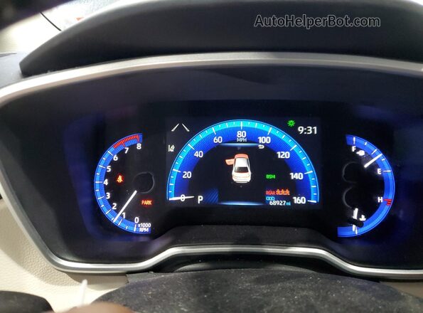 5YFFPRAE8LP077858 2020 TOYOTA LL Blue Սարքավորումների վահանակի տեսք