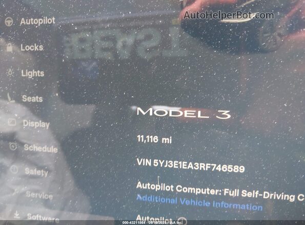 5YJ3E1EA3RF746589 2024 TESLA MODEL 3 Black 