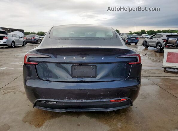 5YJ3E1EA3SF968586 2025 TESLA MODEL Gray Հետևի տեսք