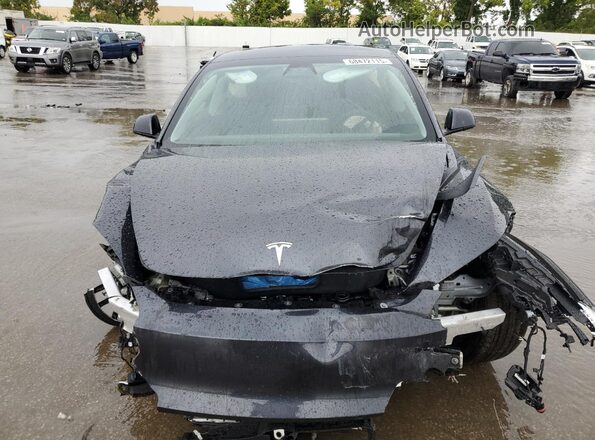5YJ3E1EA5SF012784 2025 TESLA MODEL Gray Вид спереду