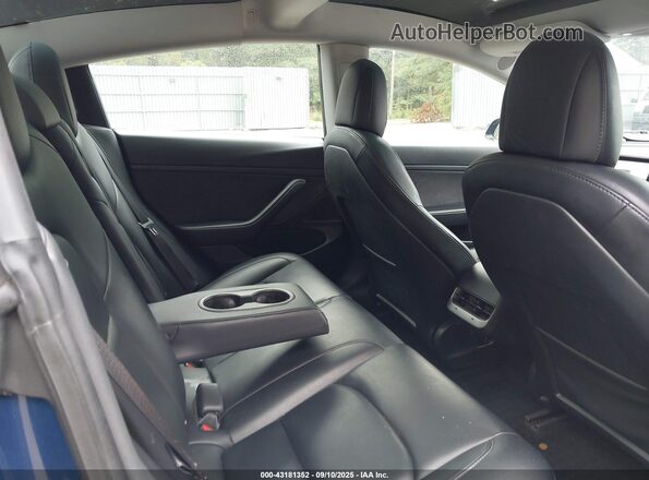 5YJ3E1EA6MF854617 2021 TESLA MODEL 3 Blue VIN sticker view