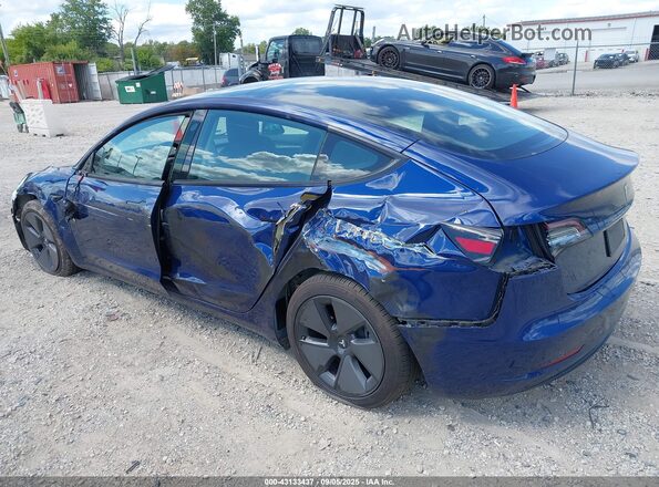 5YJ3E1EA6MF985403 2021 TESLA MODEL 3 Blue უკანა მარცხენა