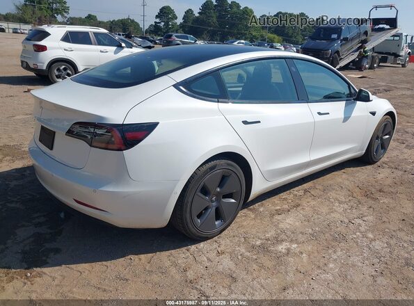 5YJ3E1EA7MF096240 2021 TESLA MODEL 3 White უკანა მარჯვენა