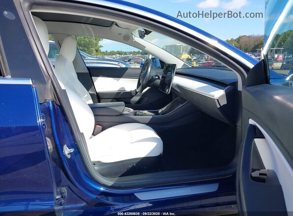 5YJ3E1EB0JF096570 2018 TESLA MODEL 3 Blue Սալոնի դիմացի տեսք