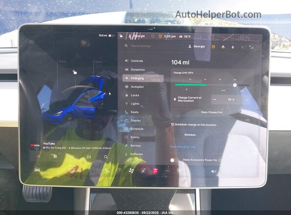 5YJ3E1EB0JF096570 2018 TESLA MODEL 3 Blue 
