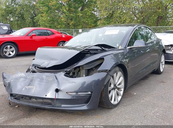 5YJ3E1EB1LF619890 2020 TESLA MODEL 3 Gray Передня ліва чверть