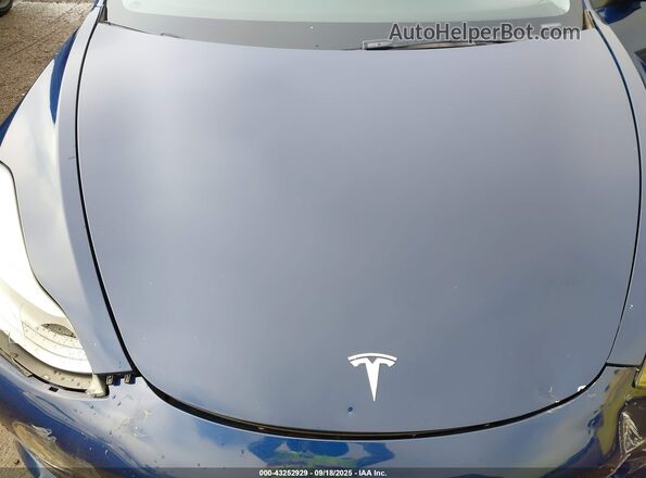 5YJ3E1EB1NF267512 2022 TESLA MODEL 3 Blue Вид ззаду