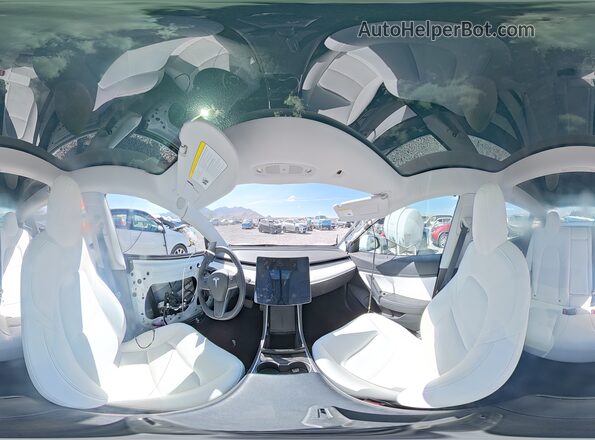 5YJ3E1EB2LF808323 2020 TESLA MODEL White Widok naklejki z numerem VIN