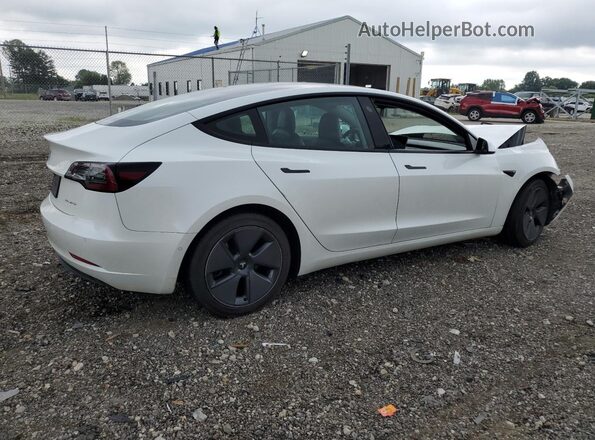 5YJ3E1EB2MF079855 2021 TESLA MODEL White Задня права чверть