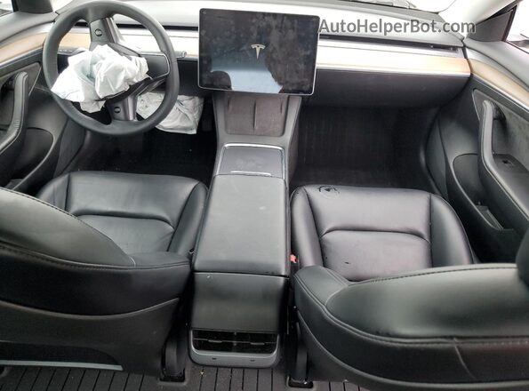 5YJ3E1EB2MF079855 2021 TESLA MODEL White Вид панелі приладів