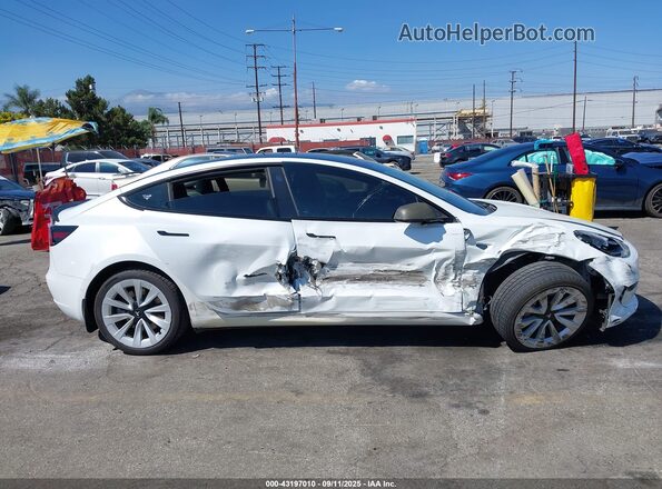 5YJ3E1EB2MF870662 2021 TESLA MODEL 3 White Սալոնի 360 աստիճան տեսք