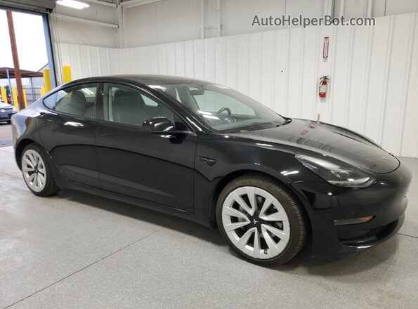 5YJ3E1EB2NF304891 2022 TESLA MODEL Black 