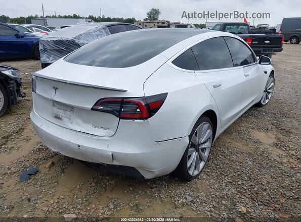 5YJ3E1EB3KF487245 2019 TESLA MODEL 3 White Tył prawy