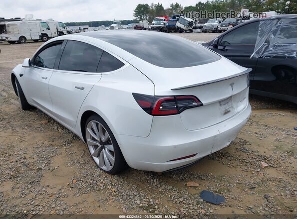 5YJ3E1EB3KF487245 2019 TESLA MODEL 3 White Tył lewy
