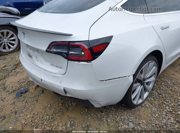 5YJ3E1EB3KF487245 2019 TESLA MODEL 3 White Widok z przodu