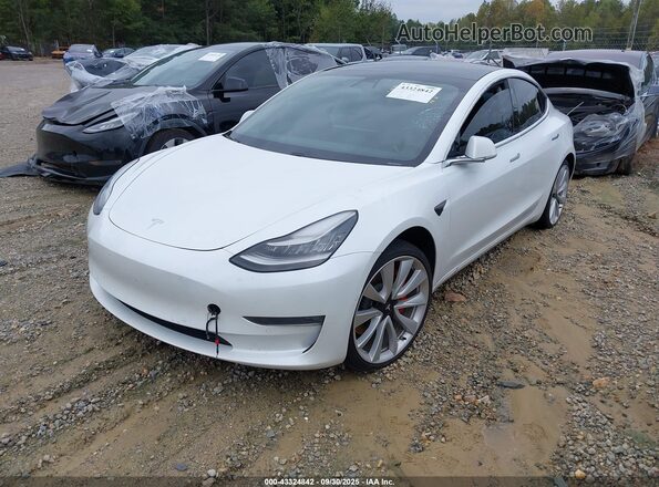 5YJ3E1EB3KF487245 2019 TESLA MODEL 3 White Przód lewy