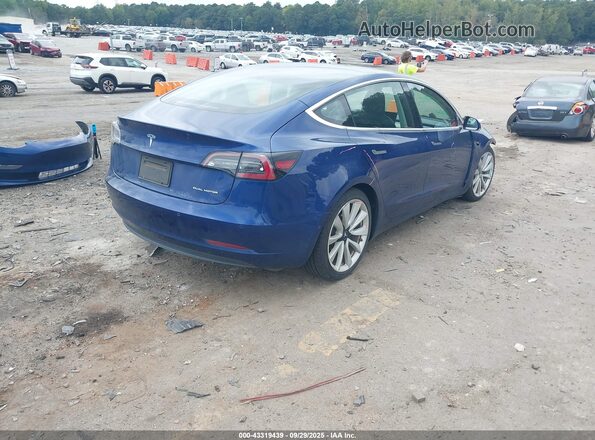 5YJ3E1EB3LF712197 2020 TESLA MODEL 3 Синий Задняя правая четверть