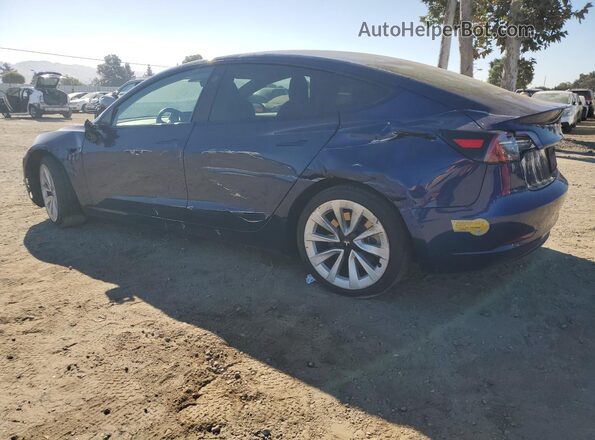 5YJ3E1EB3NF189850 2022 TESLA MODEL Blue 